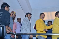 Balakrishna watches Gautamiputra Satakarni at Bramarambha theatre